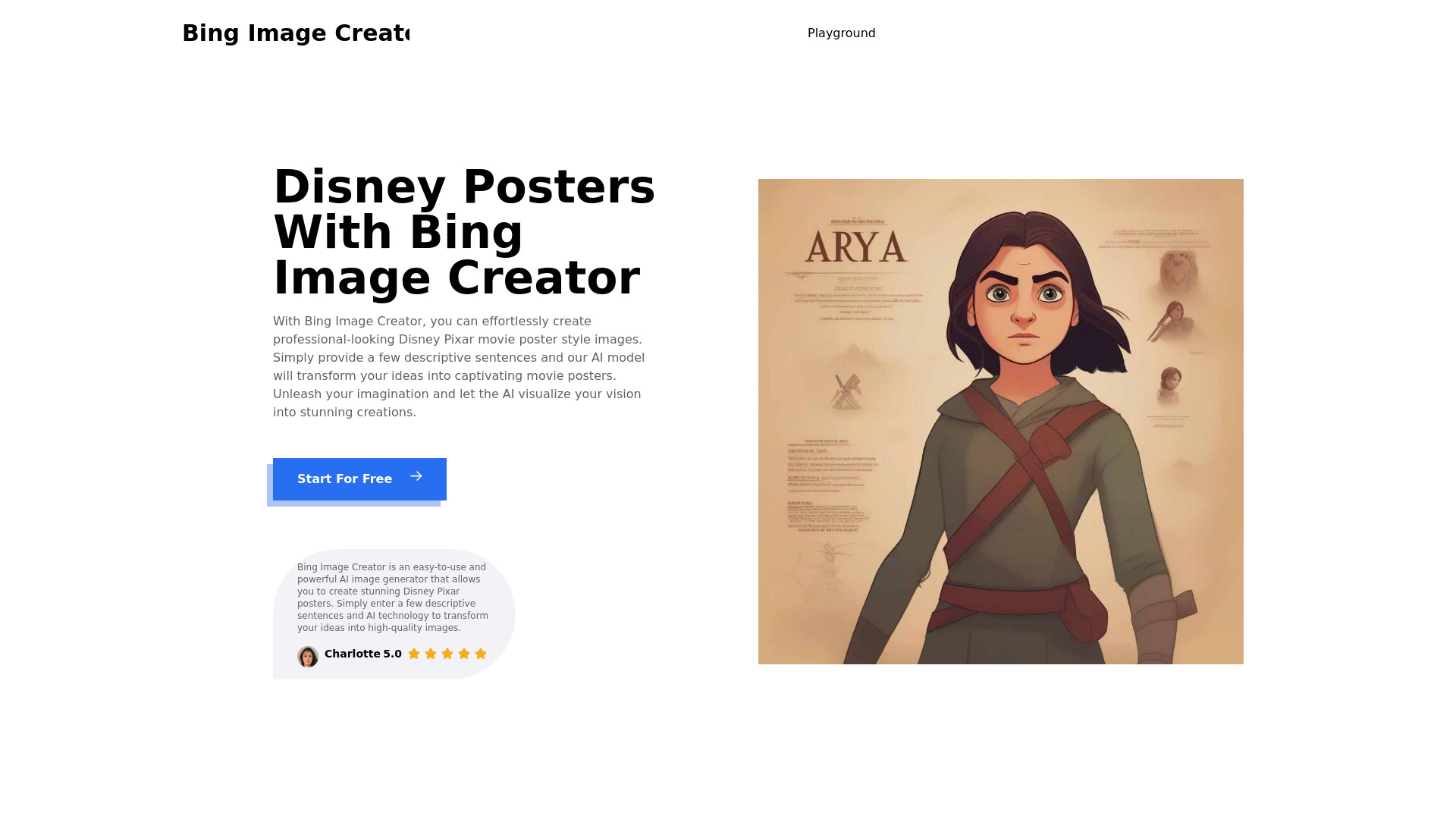 Bing Image Creator Screenshot