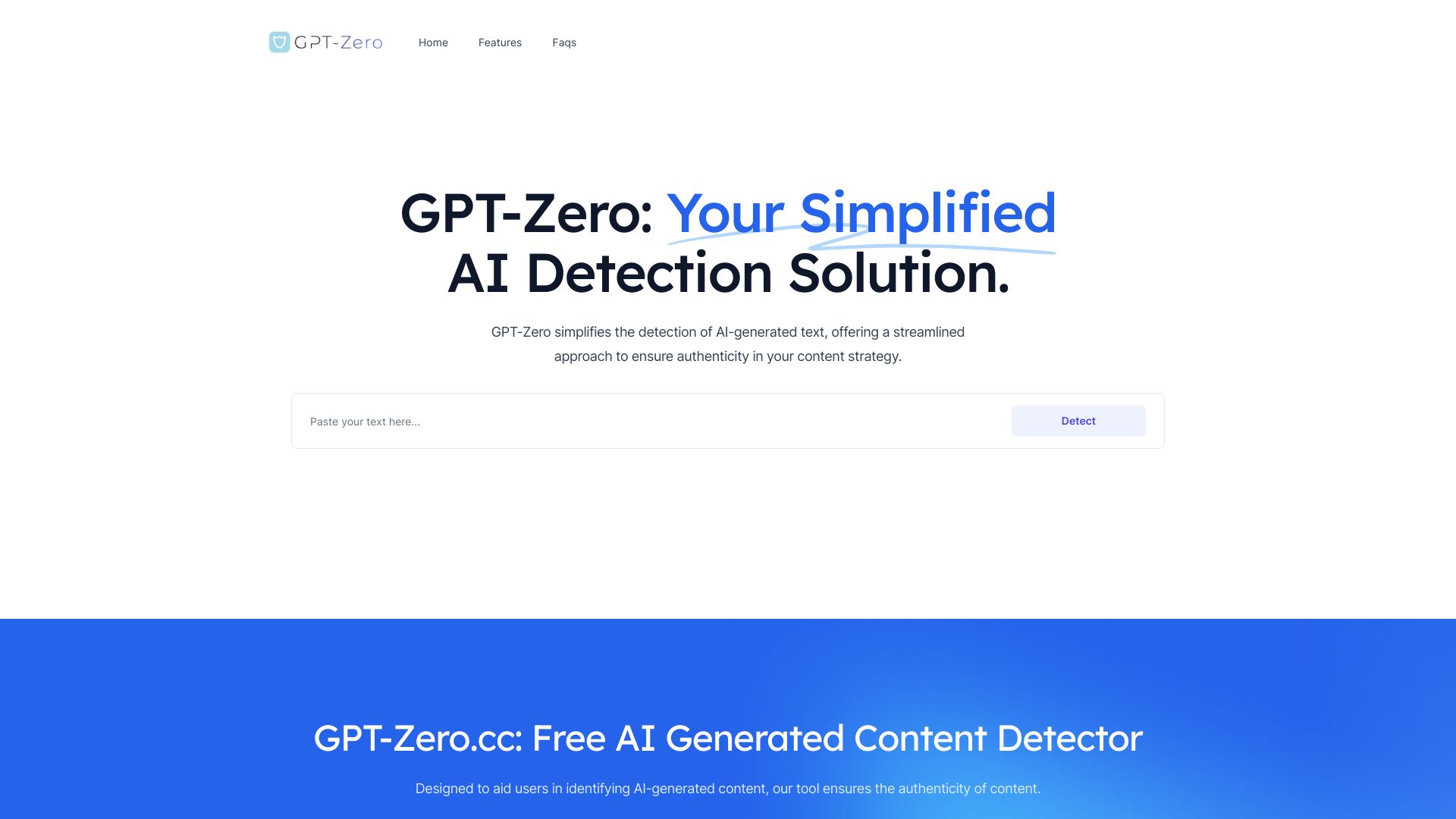 GPT-Zero Screenshot