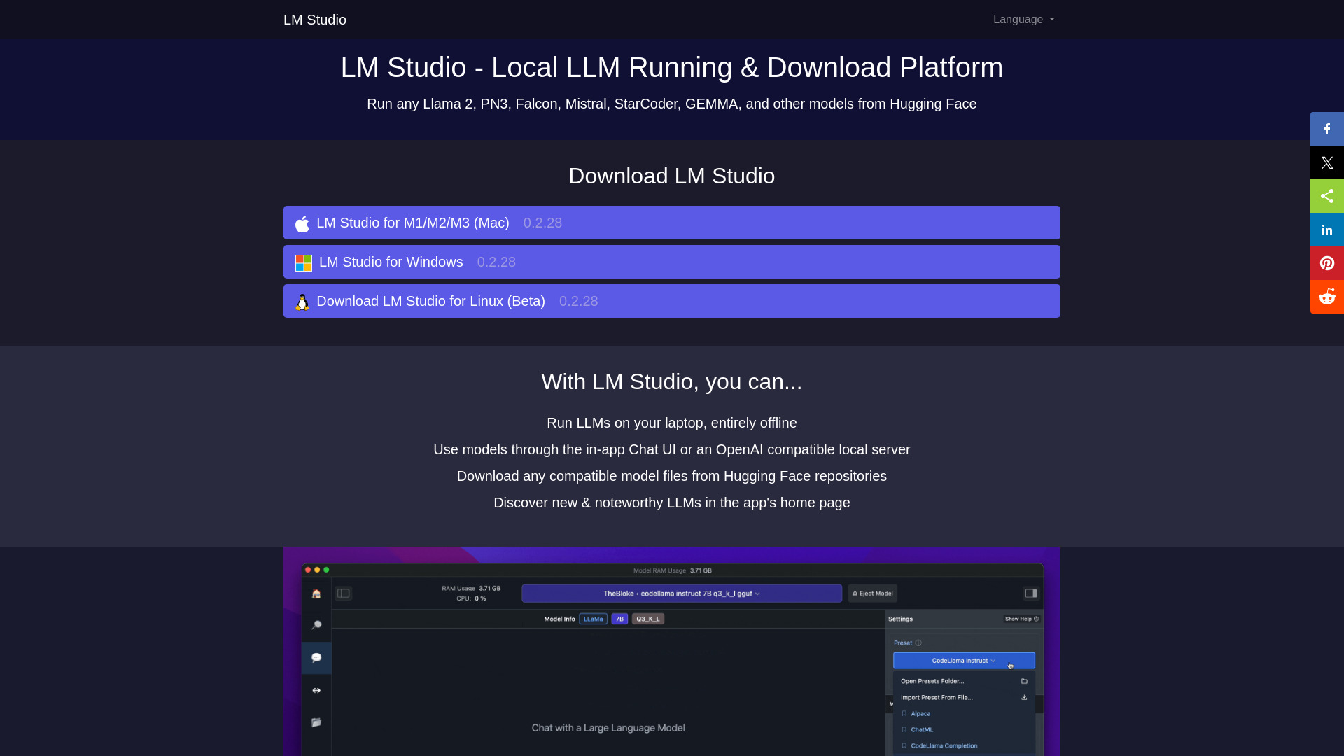 LM Studio Screenshot