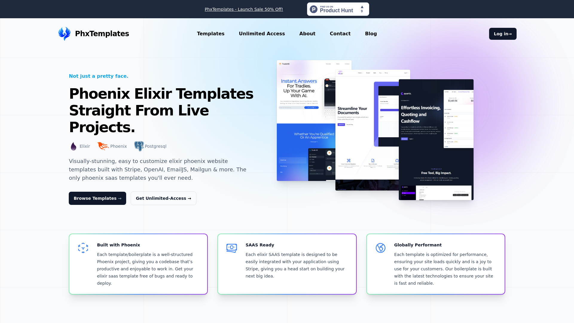 Phoenix Templates Screenshot
