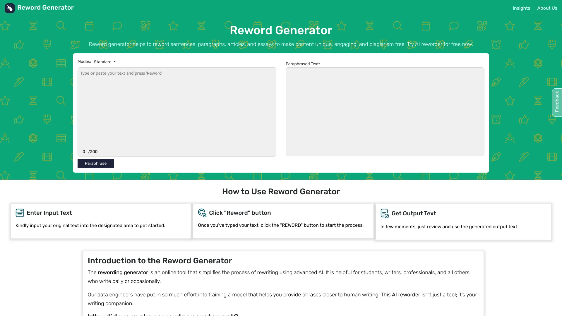 Reword Generator Screenshot