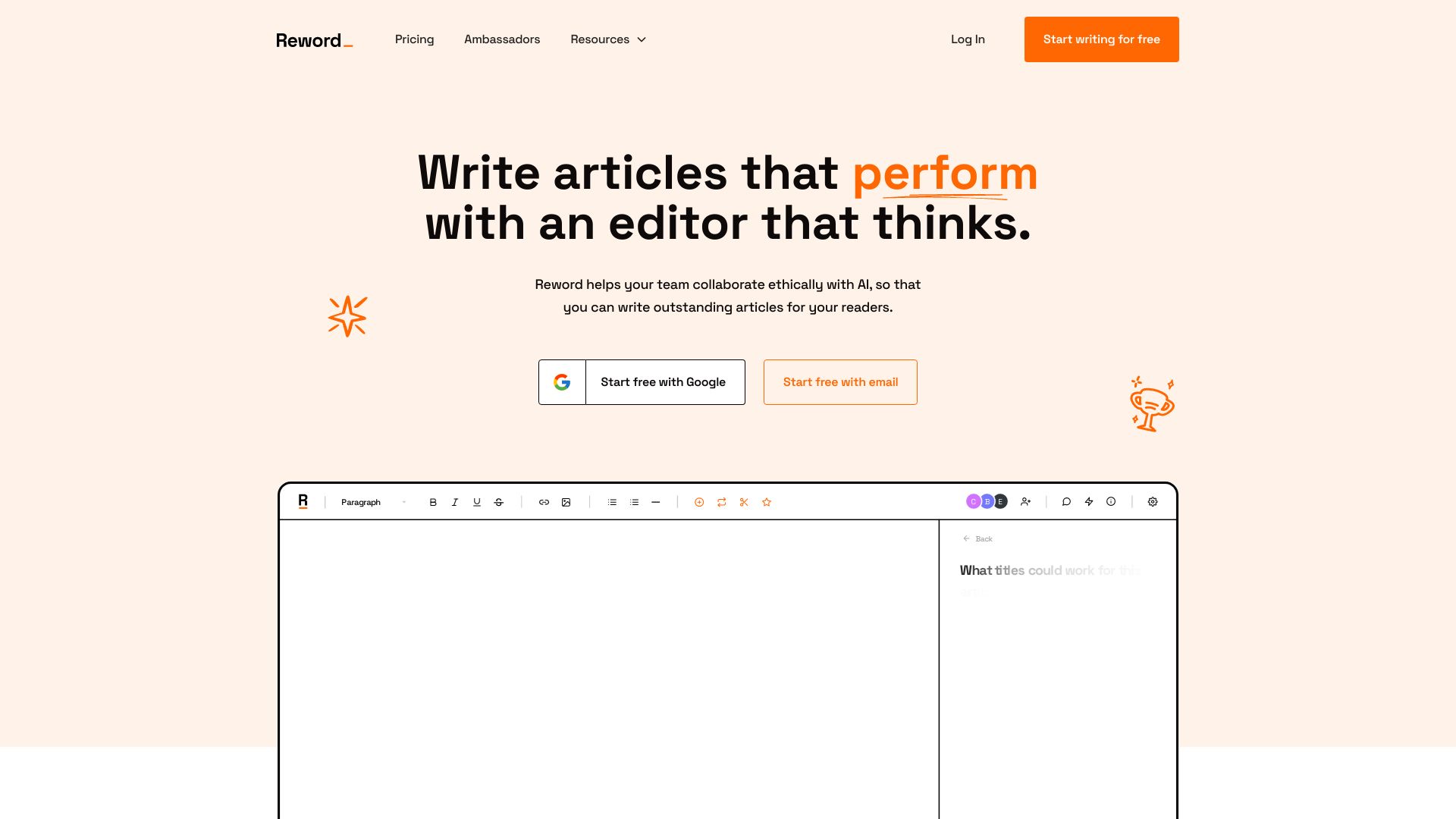 Reword Screenshot