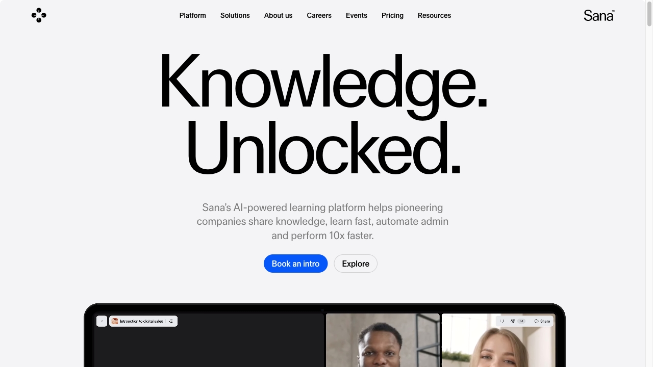 Sana Labs Screenshot